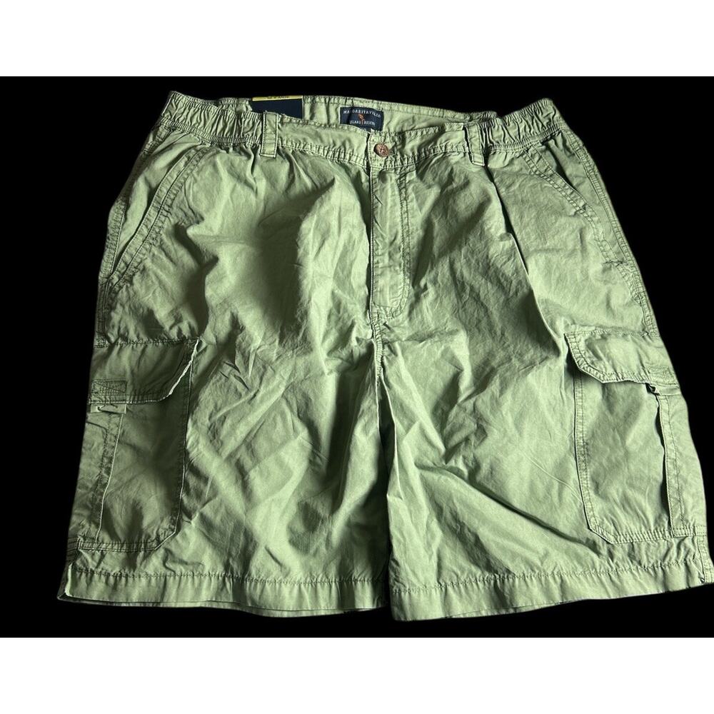 Margaritaville Shorts Men's 40 Green cotton Cargo Shorts